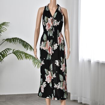 Maxikleid mit gesmokter Taille Gr&ouml;&szlig;e: B35xL125cm, Dunkelblau