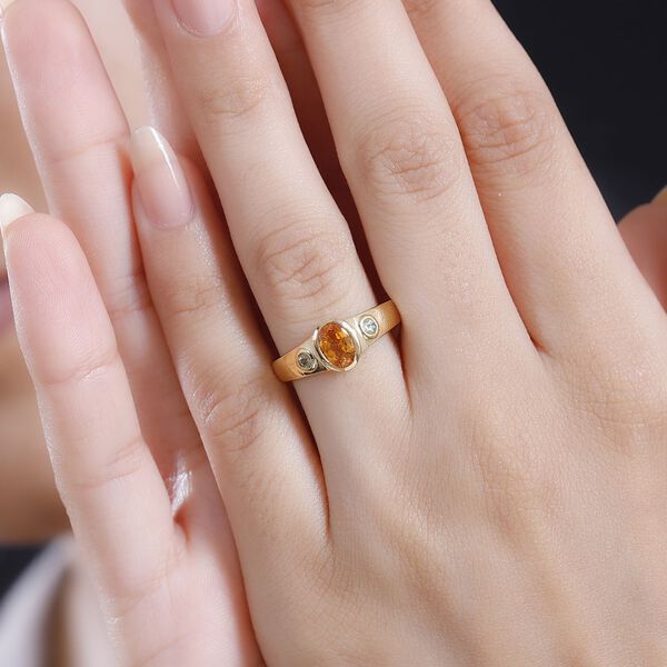 AA Spessartin Granat und Demantoid Granat Ring - 1,14 ct. image number 10