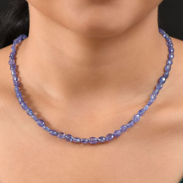 AAA Tansanit 45cm Halskette in 585 Gold - 78 ct. image number 3