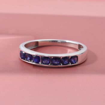 D'Joy Masoala Saphir (Fissure gef&uuml;llt) Ring 925 Silber rhodiniert (Gr&ouml;&szlig;e 19.00) ca. 1,20 ct