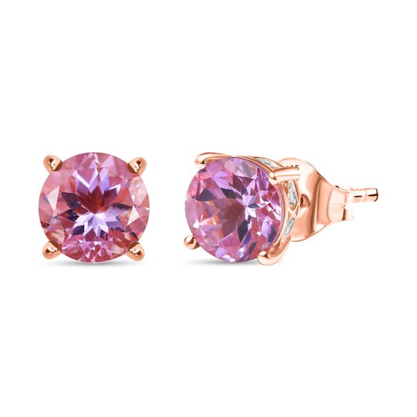 D’Joy AA Rose De France Amethyst und Zirkon Ohrringe - 5,54 ct. image number 0