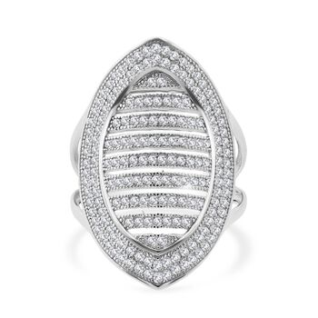 LUSTRO STELLA wei&szlig;er Zirkonia Cocktail Ring