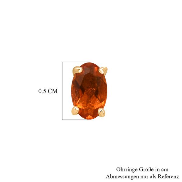 D'Joy AA Feueropal Ohrringe 925 Silber 750 Gelb Vergoldet ca. 0.29 ct image number 4