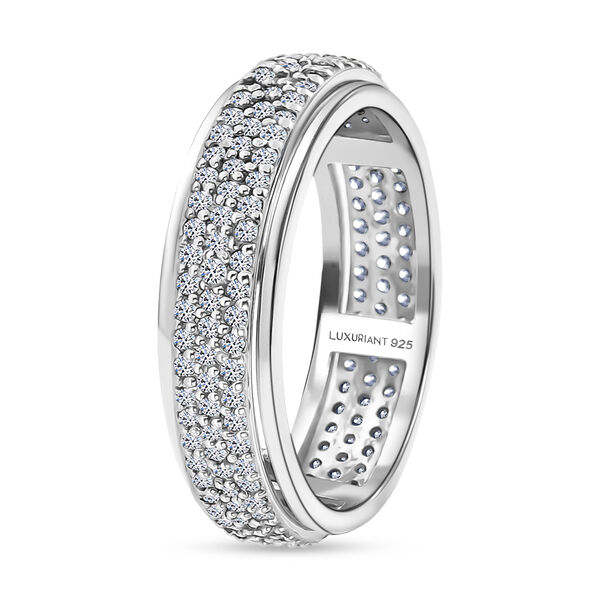 LUXURIANT DIAMOND - Lab Grown Diamant SI-GH SGL zertifiziert Ring 925 Silber rhodiniert (Gr&ouml;&szlig;e 20.00) ca. 1,00 ct image number 2