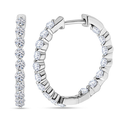 New York Kollektion - LUXURIANT DIAMOND Lab Grown Diamant SI1-SI2-GH Ohrringe 925 Silber ca. 1.50 ct