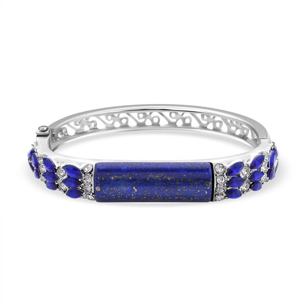 Lapislazuli, blauer Kristall Armreif, ca. 18 cm image number 0