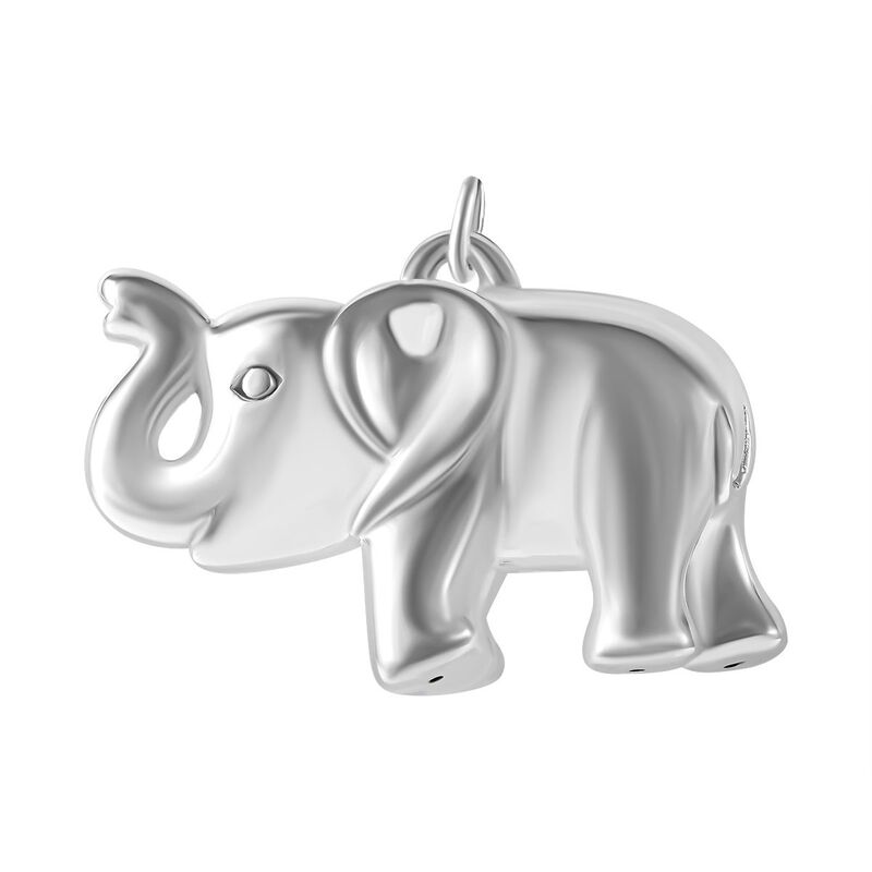 Silberhauch Kollektion - Elektroform Elefant Anhänger image number 0