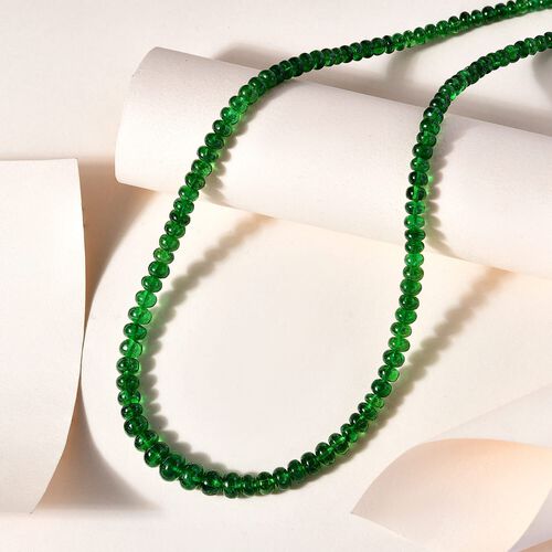 RHAPSODY zertifiziert und geprüft AAAA Tsavorite Granat Halskette in 950 Platin, 45 cm - 93,87 ct. image number 1