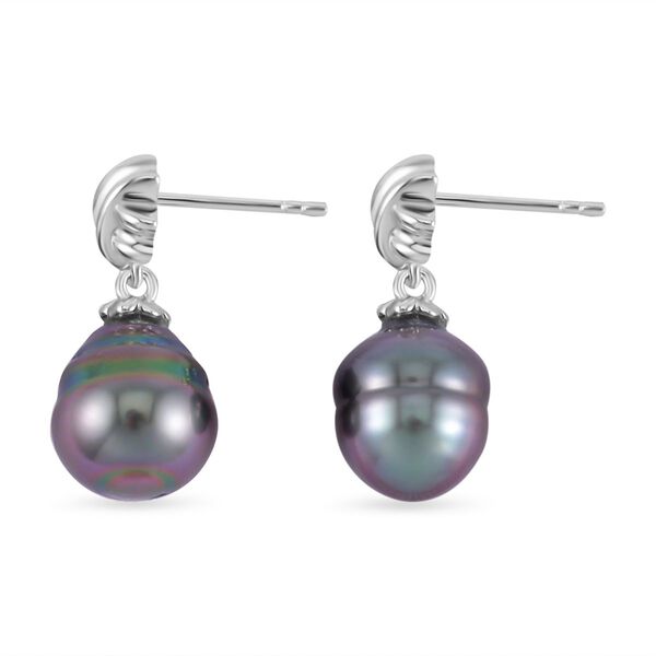 9-10mm Tahiti Perle Ohrringe image number 4