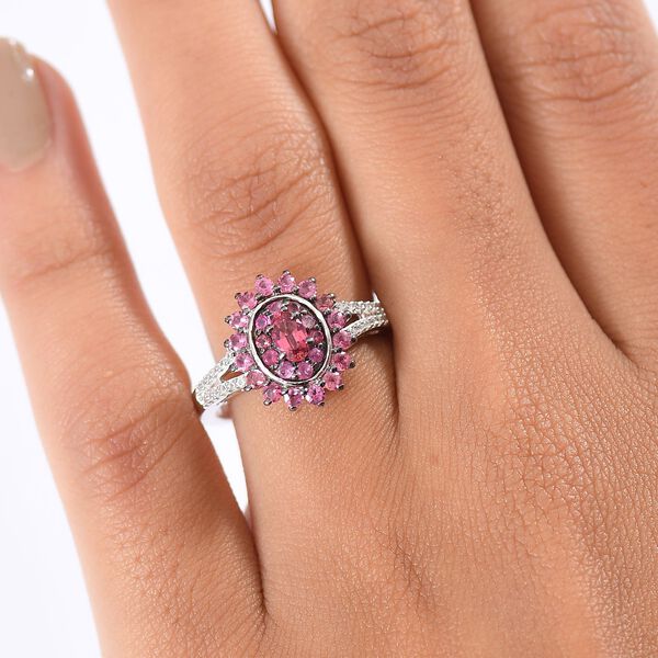 D'Joy AA Rubellit Ring 925 Silber rhodiniert (Gr&ouml;&szlig;e 20.00) ca. 1,04 ct image number 3