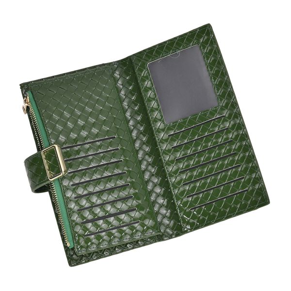 PU-Leder Brieftasche mit RFID-Schutz, dunkelgrün image number 6