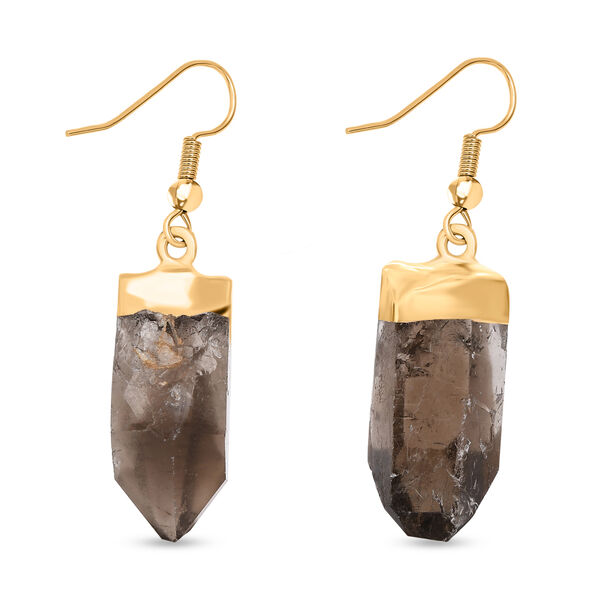 Rauchquarz Ohrringe, goldfarben ca. 30.00 ct image number 1