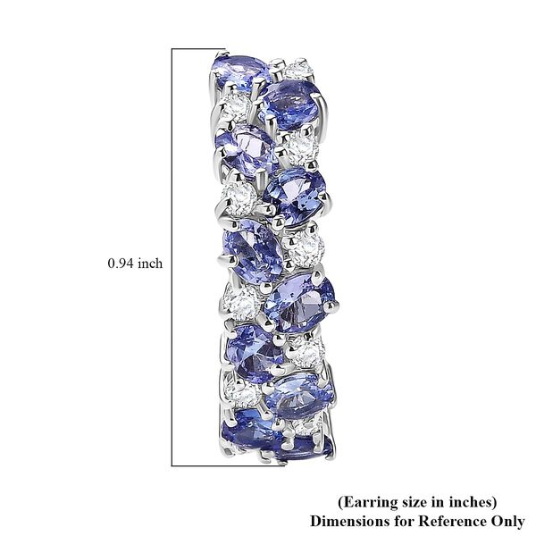 D'Joy Tansanit und Moissanit Ohrringe - 4,36 ct. image number 5