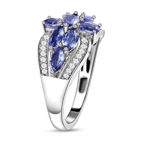 Tansanit und Zirkon Ring - 1,53 ct. image number 5
