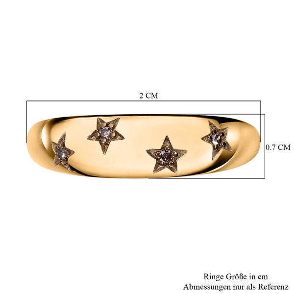 Funkelnder Champagner-Diamant-Ring image number 5