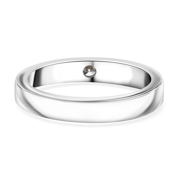 LUXURIANT VS-EF Labor Diamant Ring, 925 Silber platiniert - 0,15 ct. image number 2