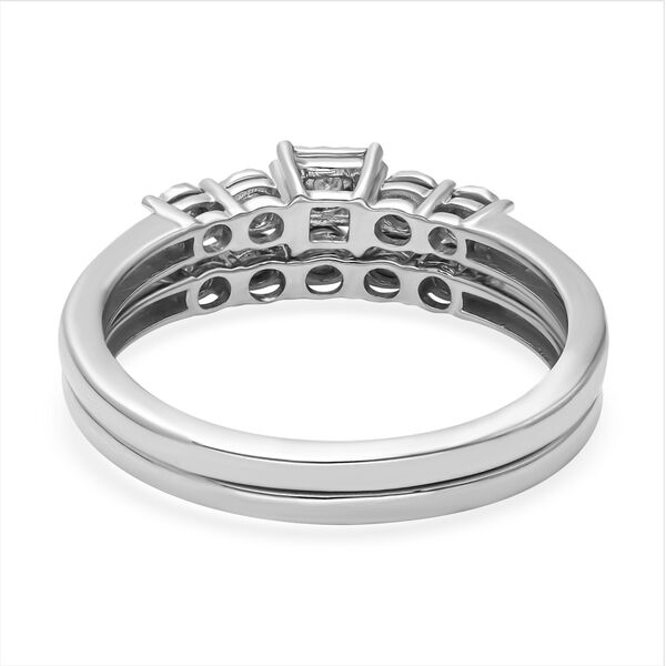 2er Set - Diamant Stacking Ringe - 0,10 ct. image number 5