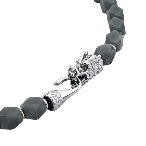 Jade Halskette ca. 50 cm 316L Edelstahl (10-15 Werktage Lieferzeit) ca. 400.00 ct image number 4