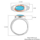 Amerikanischer, natürlicher, Sleeping Beauty Türkis Ring, 925 Silber, bicolor, (Größe 19.00) ca. 1.11 ct image number 6