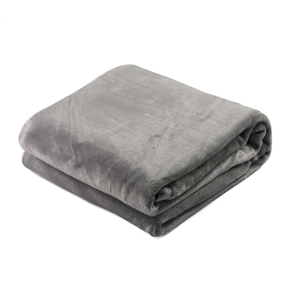 Premium Kuscheldecke aus 100% Mikrofaser, Grau image number 2