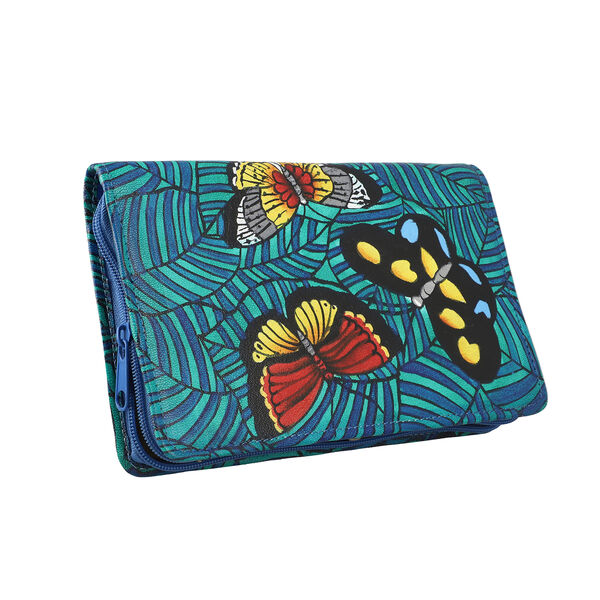 Sukriti handbemalter Schmuck Organizer, Schmetterlings-Muster, Gr&ouml;&szlig;e 21,5x12,5x3 cm image number 3