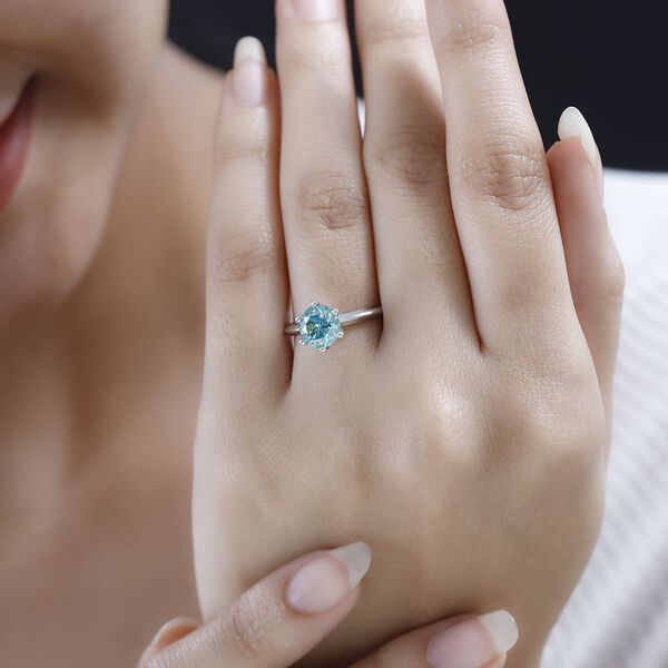 Gr&uuml;ner Moissanit-Ring - 1,45 ct. image number 3