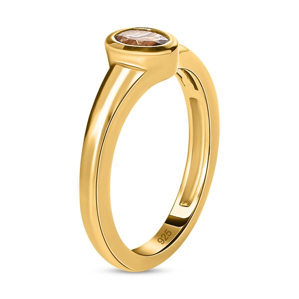 AAA Turkizit-Ring, 925 Silber Gelbgold Vermeil (Größe 20.00) ca. 0.48 ct image number 5