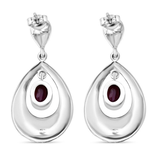 Royal Bali Kollektion - Afrikanische Rubin Ohrringe - 3,83 ct. image number 4