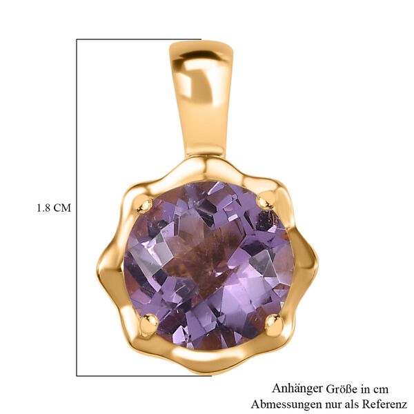 AA Rosa Amethyst Anhänger 925 Silber vergoldet ca. 2.70 ct image number 5