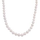 D'Joy Weiße Edison Perle (11-14 mm) Halskette ca. 50 cm 925 Silber vergoldet