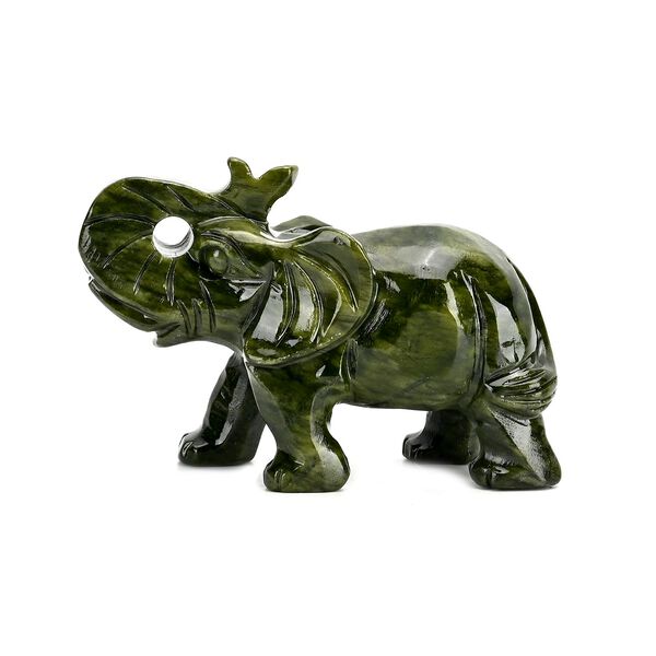 Handgefertigte Drachenfigur aus Serpentin, ca. 12 x 5 x 8 cm