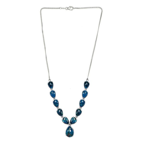 Natürliche Tafelberg Shadowkite Halskette, ca. 45 cm, 925 Silber platiniert ca. 41.85 ct image number 4