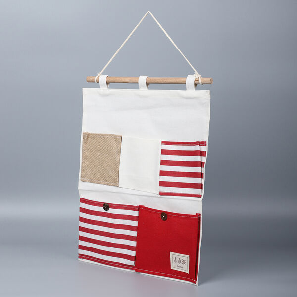 2er-Set Aufbewahrungstaschen, Wei&szlig; und Rot image number 2
