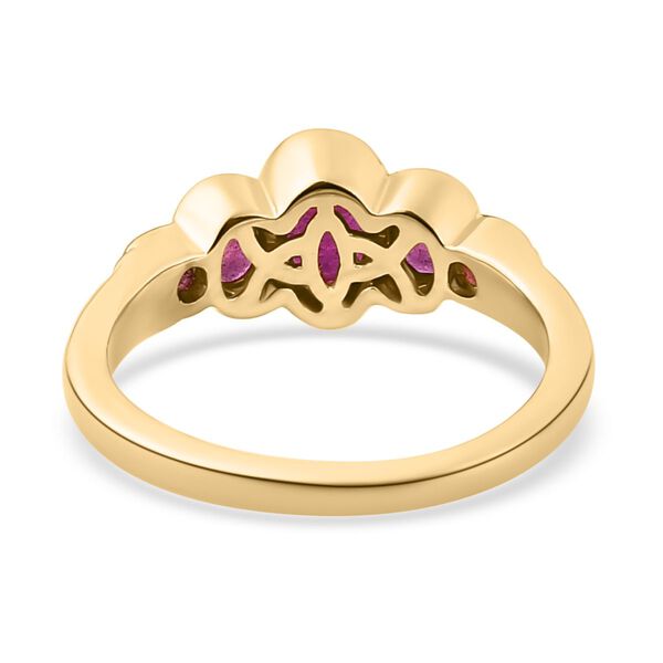 Afrikanischer Rubin-Ring, 925 Silber vergoldet  ca. 1,48 ct image number 6