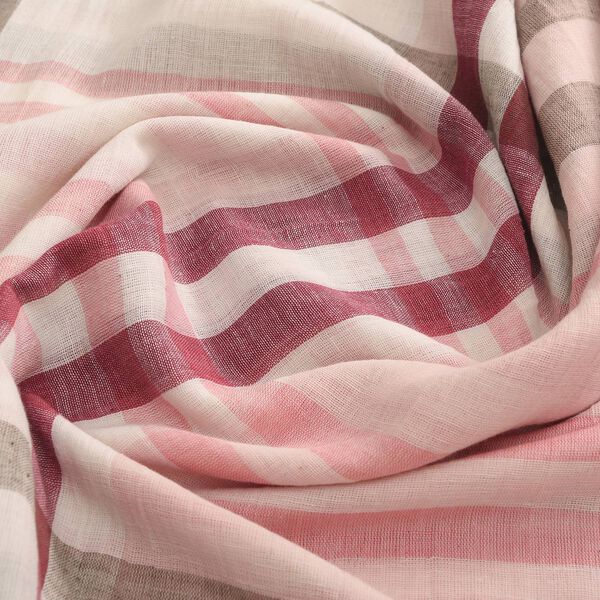 100% Baumwolle Unisex Schal, Größe 200x70 cm, Rosa image number 5