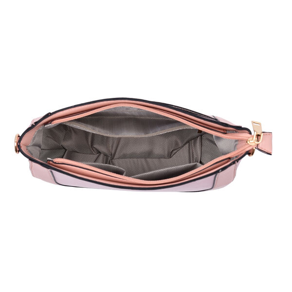 Hobo Tasche mit abnehmbarem Riemen, Gr&ouml;&szlig;e 26x8x14 cm, Rosa image number 6