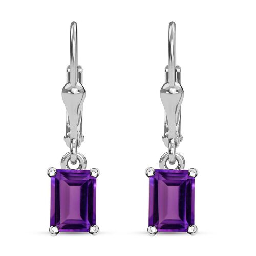 Afrikanische Amethyst Ohrringe, 925 Silber ca. 1,45 ct image number 0
