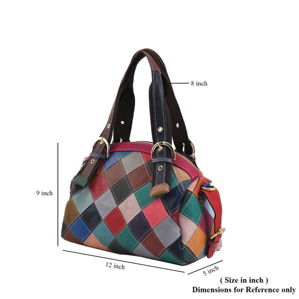 Chaos by Elsie Echtleder Patchwork Handtasche image number 6