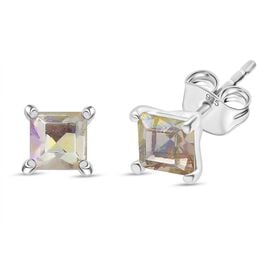 J Francis J Francis gefertigt mit SWAROVSKI Lumin grün Swarovski Kristall Ohrringe 925 Silber Standard