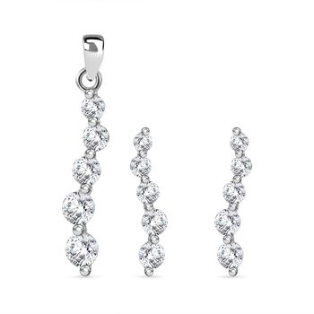 LUSTRO STELLA - 2er Set Anh&auml;nger und Ohrringe