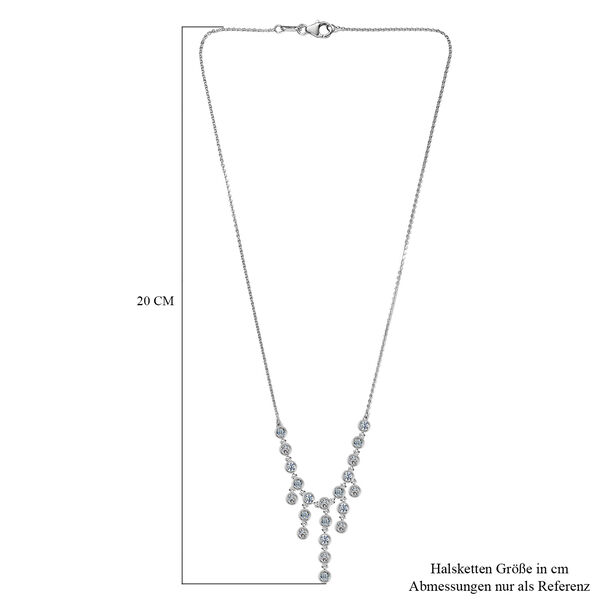 Moissanit Halskette, 45 cm - 1,89 ct. image number 6