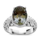 Royal Bali - Prasiolith Ring, 925 Silber (Größe 17.00) ca. 5.34 ct