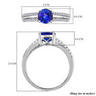 RHAPSODY - AAAA Tansanit und Diamant VS E-F Ring, 950 Platin  ca. 1,81 ct image number 3