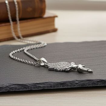 Moissanit Anh&auml;nger mit 50cm Kette - 0,24 ct.