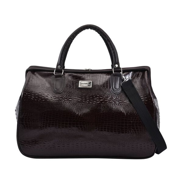 Passage Reisetasche aus naturfreundlichem Kunstleder, 45x20x32cm, Kaffee