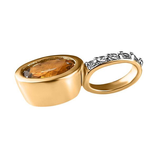 AA Nat&uuml;rlicher, goldener Tansanit und Zirkon-Anh&auml;nger image number 4