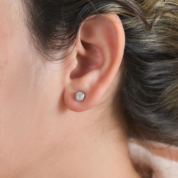 Wei&szlig;er Diamant Ohrringe 925 Silber rhodiniert ca. 0.15 ct image number 2