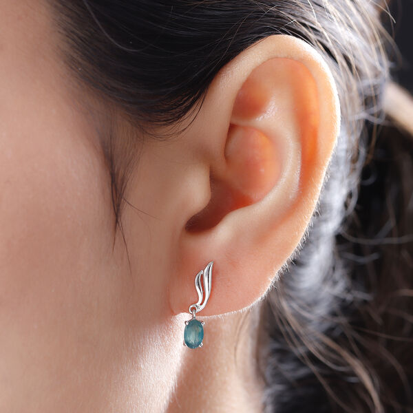 Grandidierit-Ohrringe, 925 Silber platiniert ca. 0,89 ct image number 3