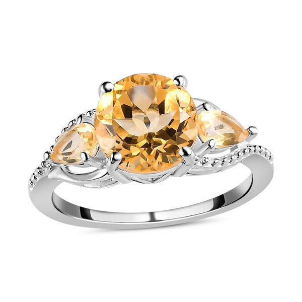 Citrin Ring, 925 Silber (Gr&ouml;&szlig;e 16.00) ca. 2,26 ct image number 4