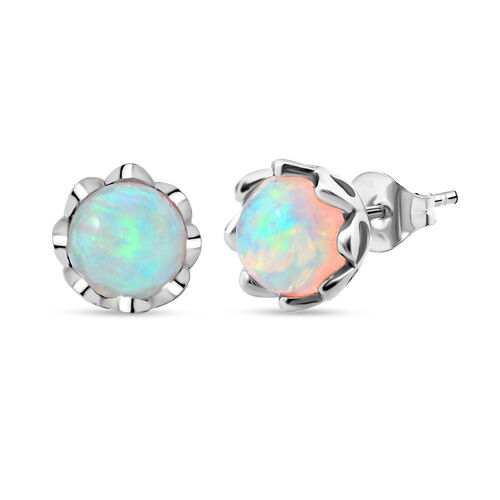 Natürliche, äthiopische Welo Opal Ohrringe - 1,25 ct. image number 0